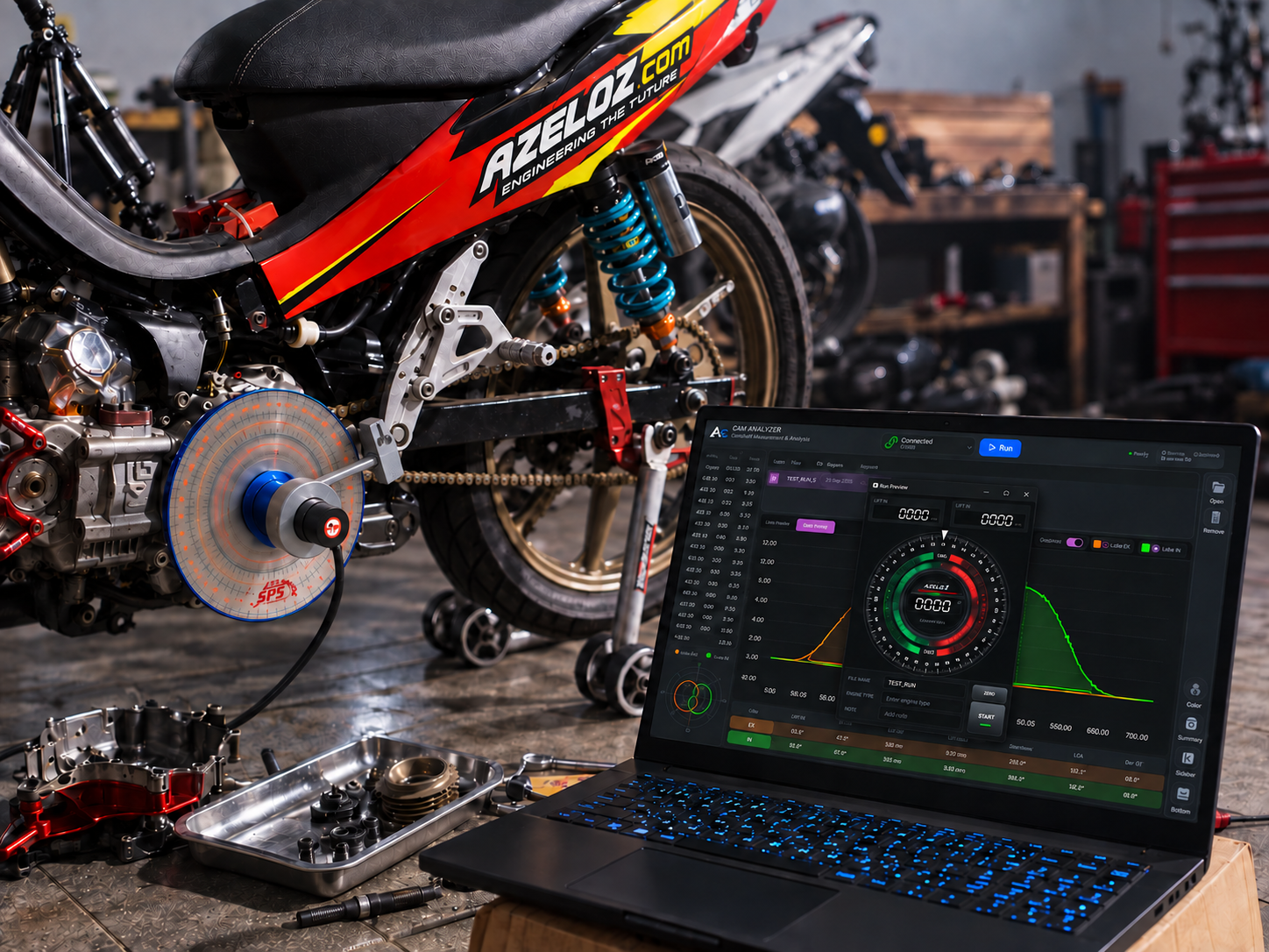 CAM Analyzer — Sistem Pengukuran dan Analisis Camshaft